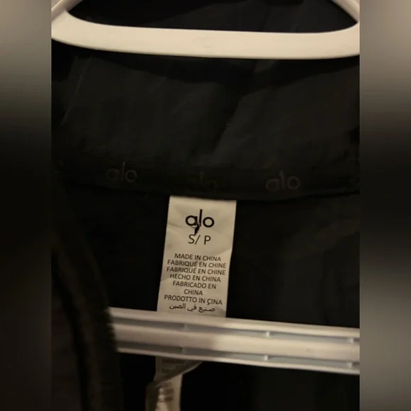 Alo Yoga Cropped 1/4 Zip Alumni Pullover Oversized S - Picture 10 of 11